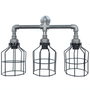 Opviq Lámpara de pared Industrial en Hierro Negro